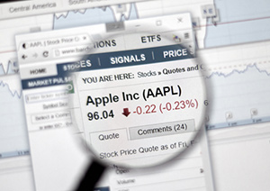 Apple stock price